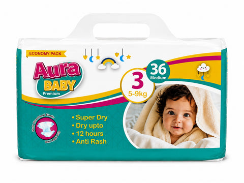 Aura Baby Diaper Economy 36 (M)
